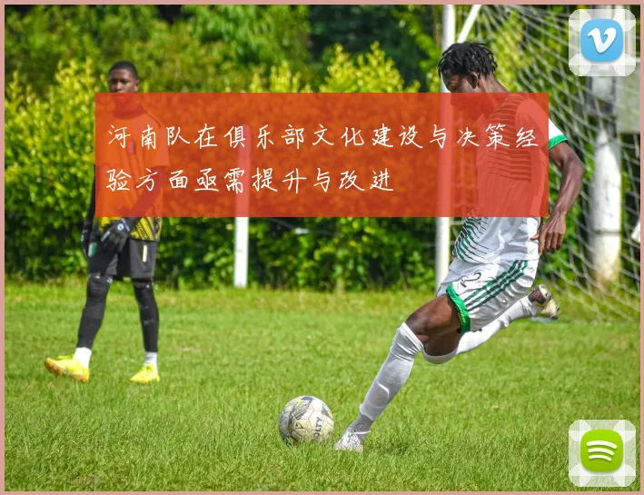 河南队在俱乐部文化建设与决策经验方面亟需提升与改进